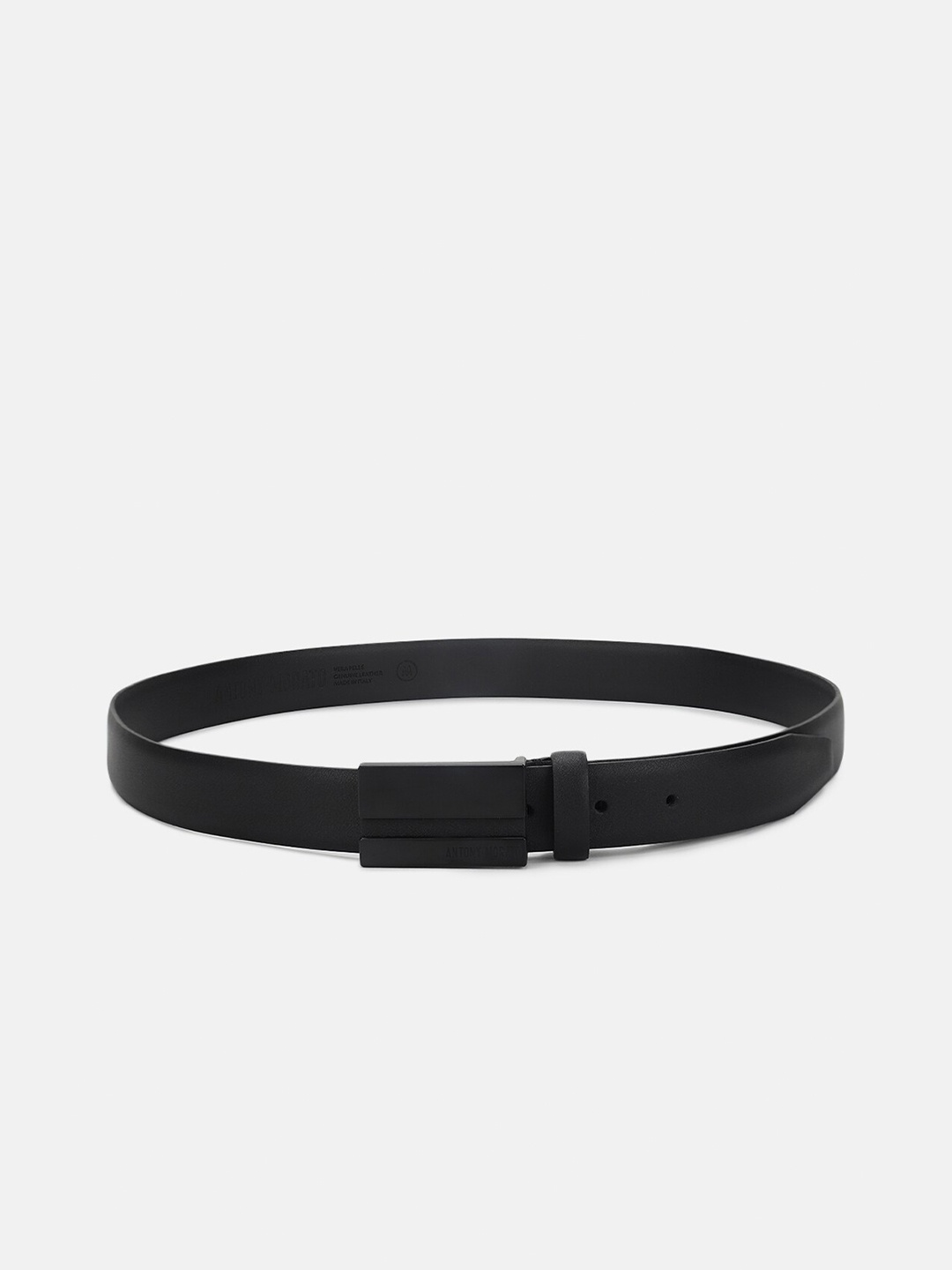 

Antony Morato Men Textured Leather Belt, Black