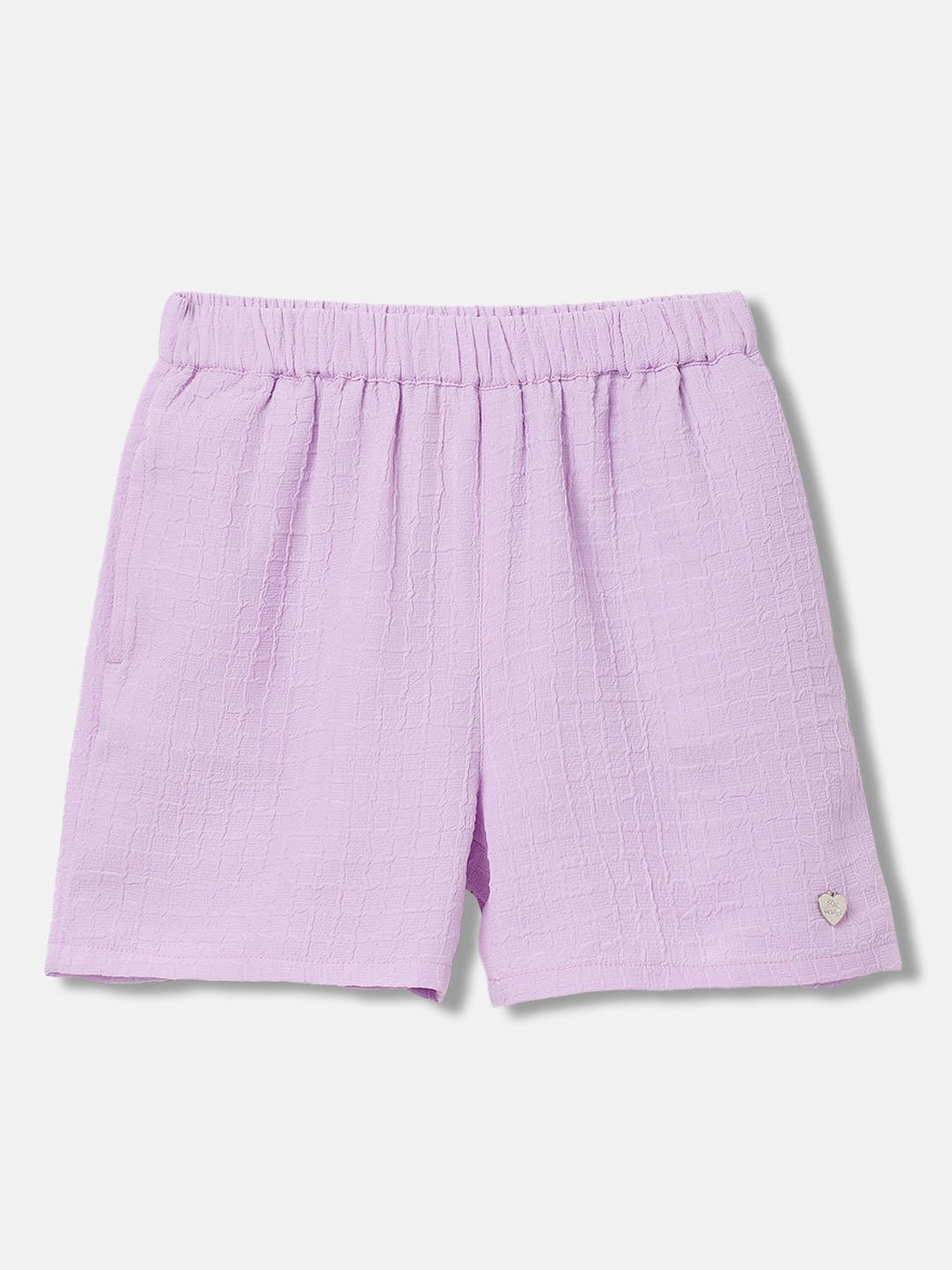 

Blue Giraffe Girls Mid-Rise Shorts, Purple