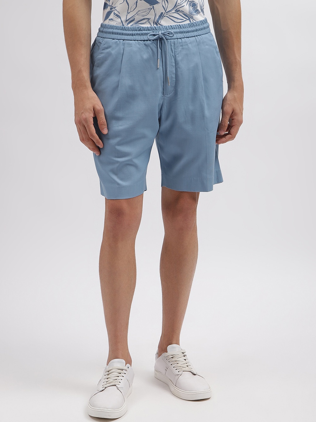 

Antony Morato Men Slim Fit Tencel Shorts, Blue