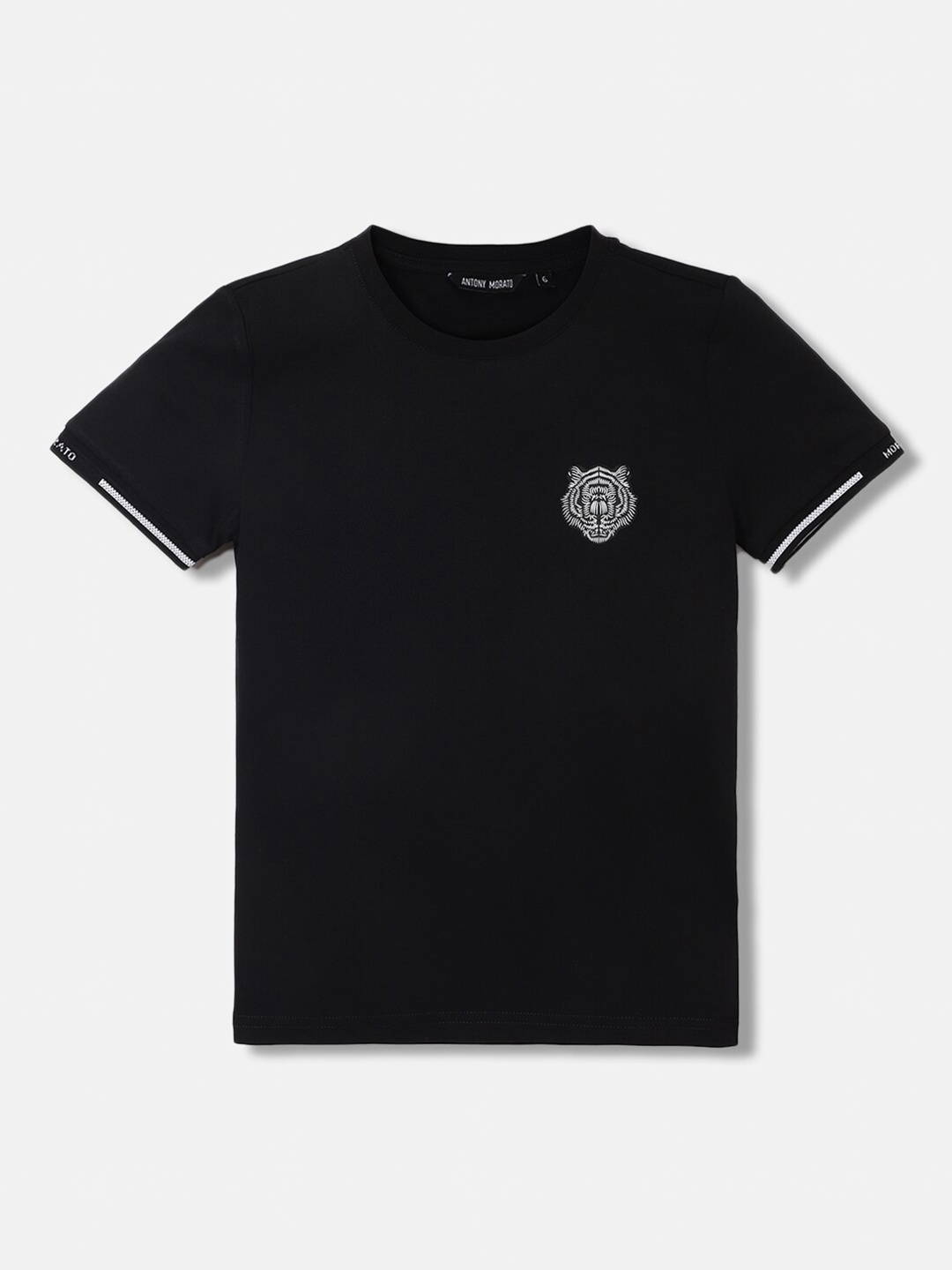 

Antony Morato Boys Round Neck Pure Cotton T-shirt, Black