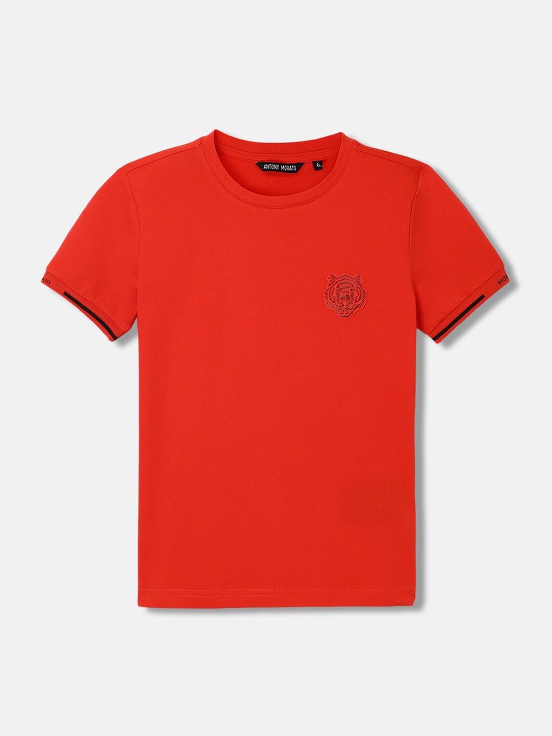 

Antony Morato Boys Round Neck Pure Cotton T-shirt, Red