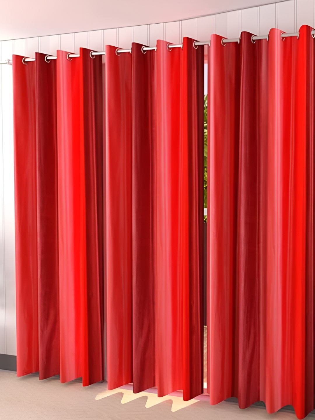 

Shopgallery Pink Set of 3 Room Darkening Door Curtain