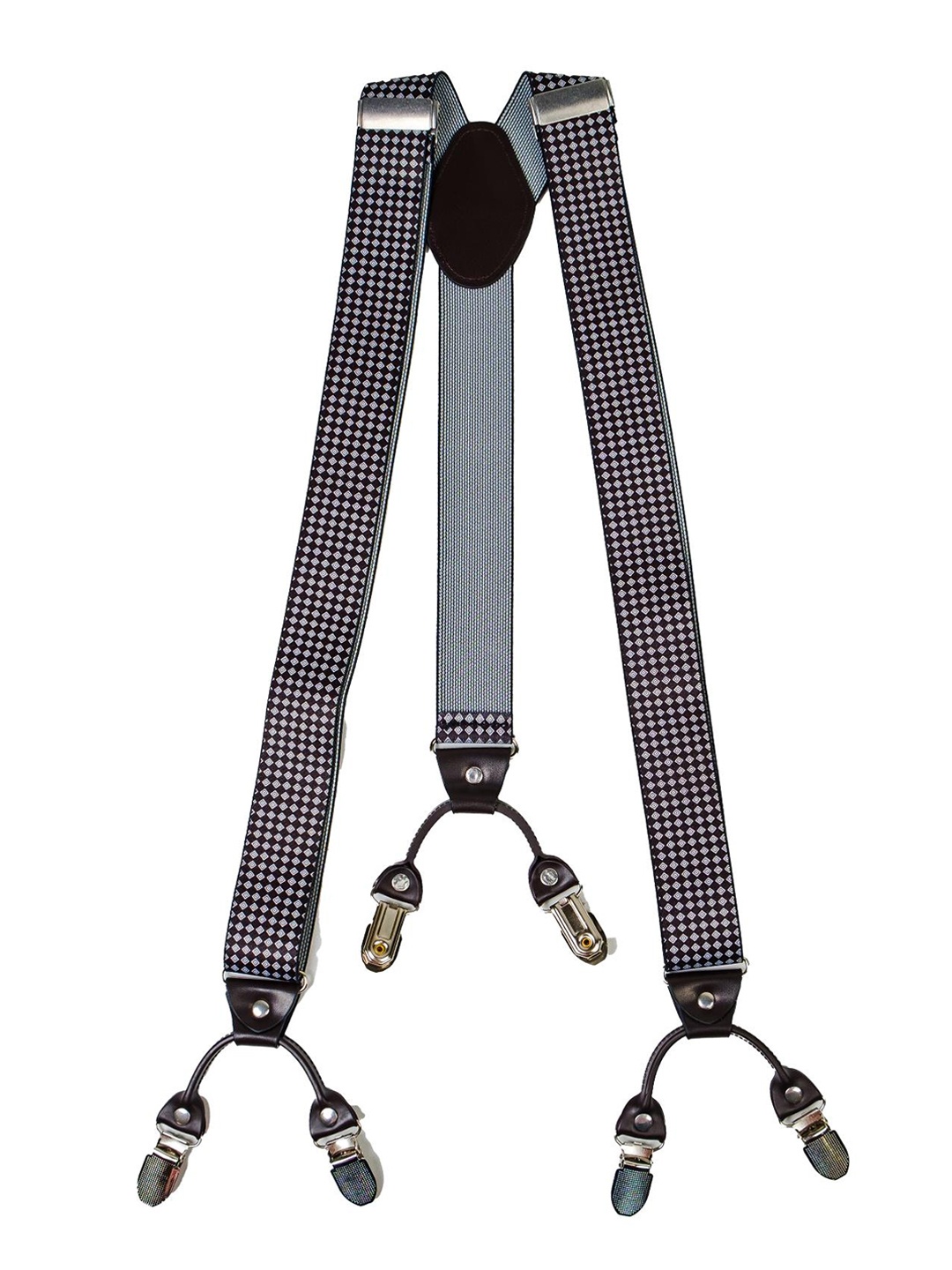 

CHOKORE Men Stretchy Y-Shaped Suspender With 6-Clips, White