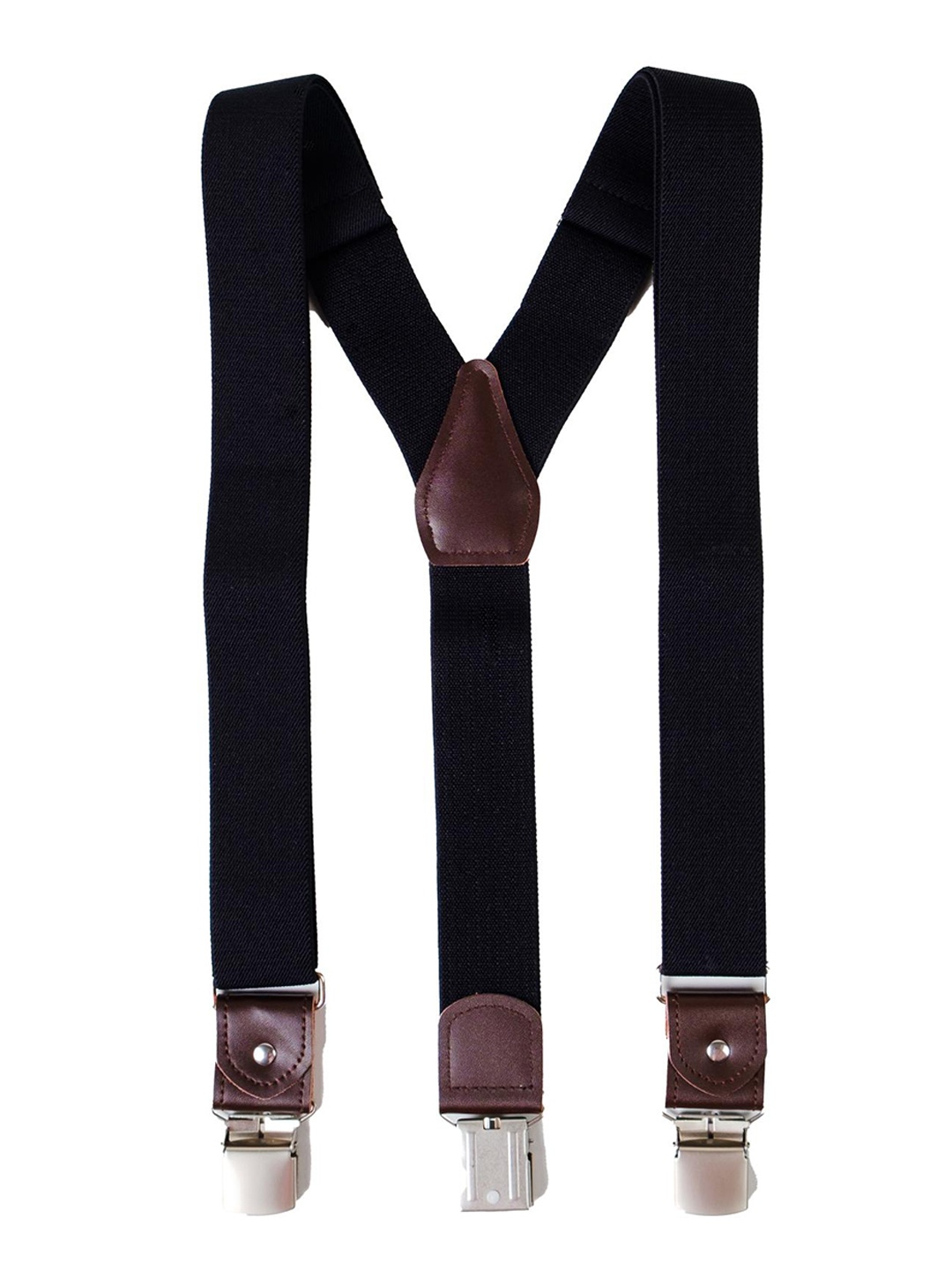 

CHOKORE Men Stretchy Y-shaped Leather Suspender, Black