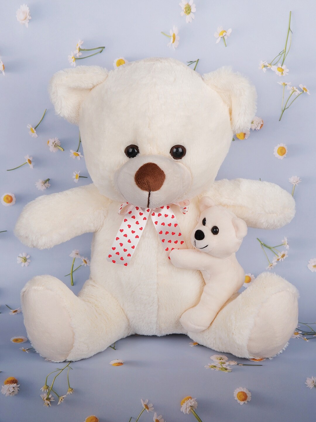 

DukieKooky Kids Mom with Baby Soft Plush Toys, White