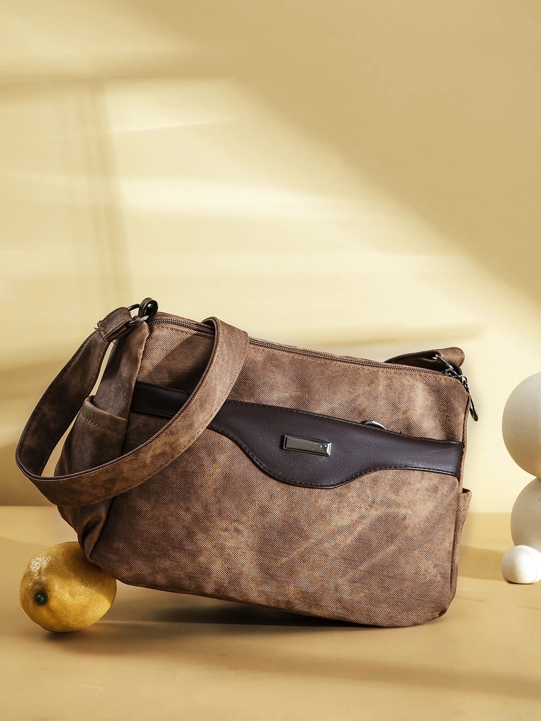 

Diva Dale Structured Sling Bag, Brown