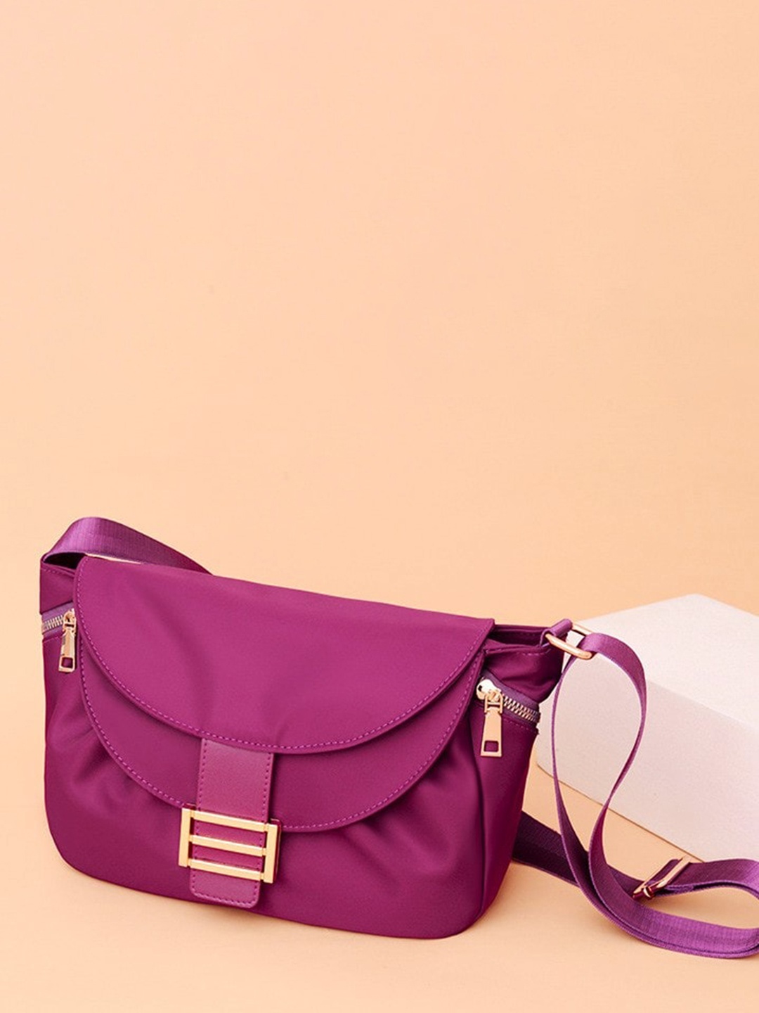 

Diva Dale Structured Sling Bag, Purple