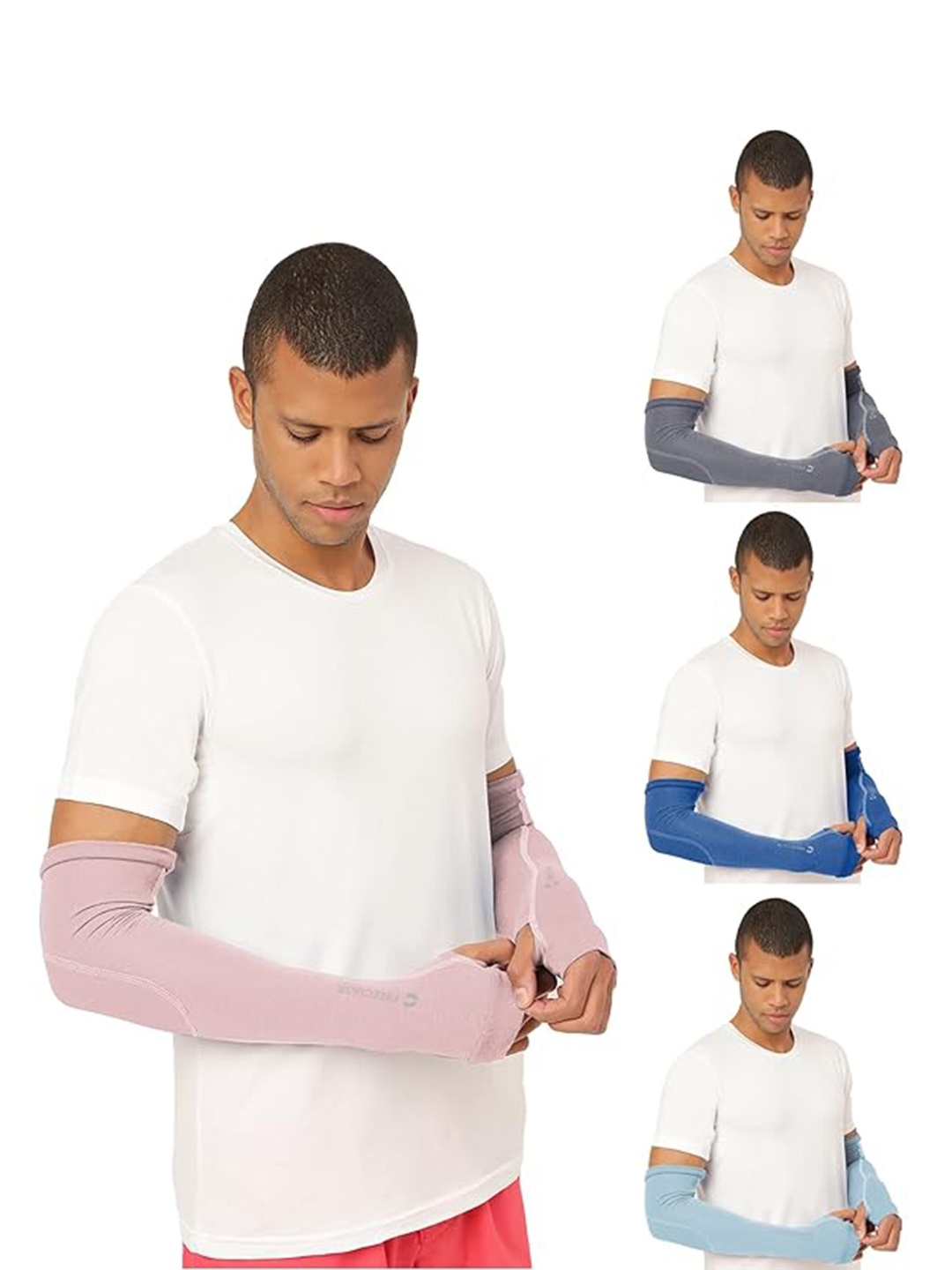 

FREECULTR Unisex Set Of 4 Breathable Bamboo Cotton Riding Gloves, Blue