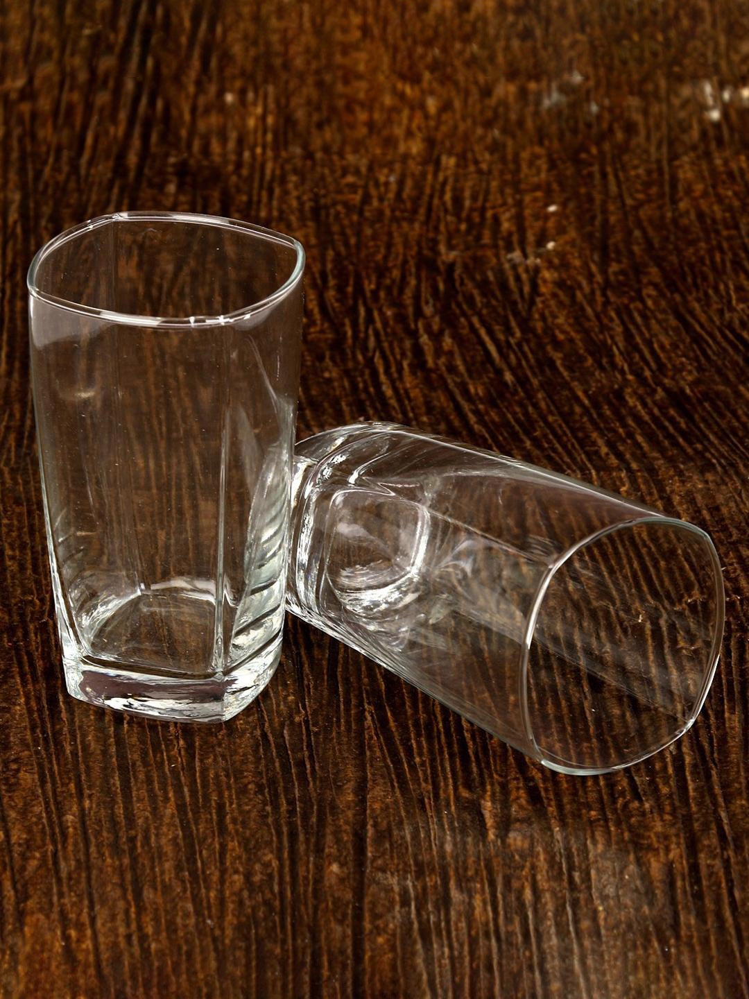 

1ST TIME Transparent 6 Pieces Water Glasses 350 ml Each