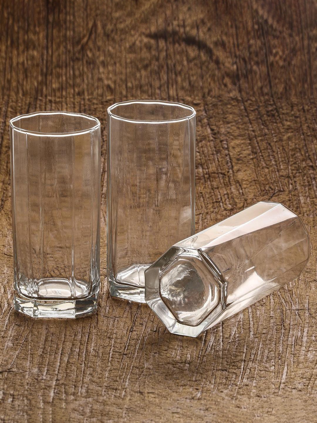 

1ST TIME Transparent 6 Pieces Water Glasses 250 ml Each