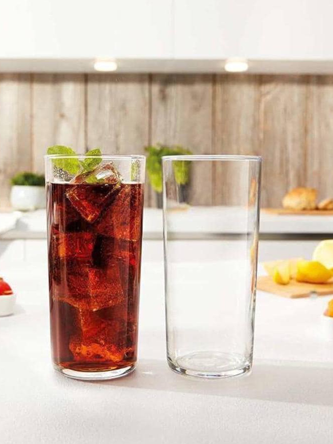 

1ST TIME 2 Pieces Transparent Water Glass 300ml each