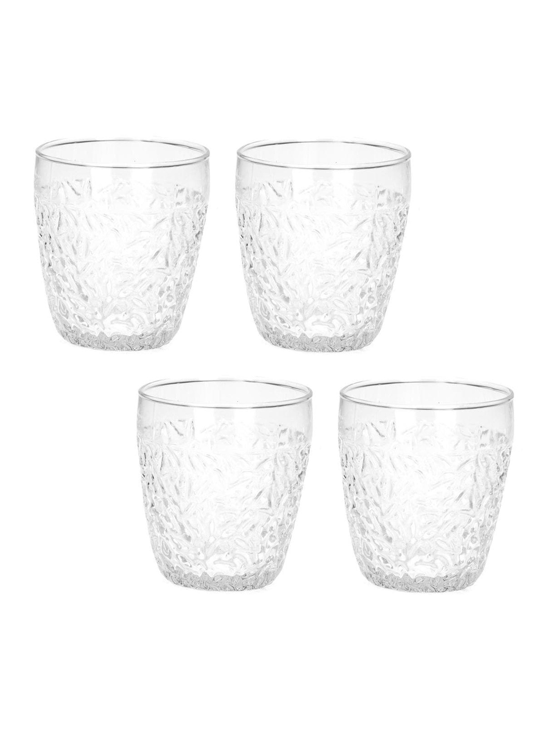 

1ST TIME Transparent 4 Pieces Water Glass-200 ml Each