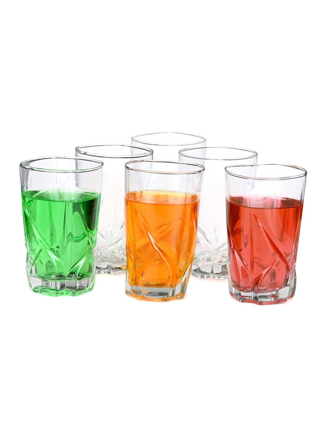 

1ST TIME Transparent 6 Pieces Water Glass 280 ml Each