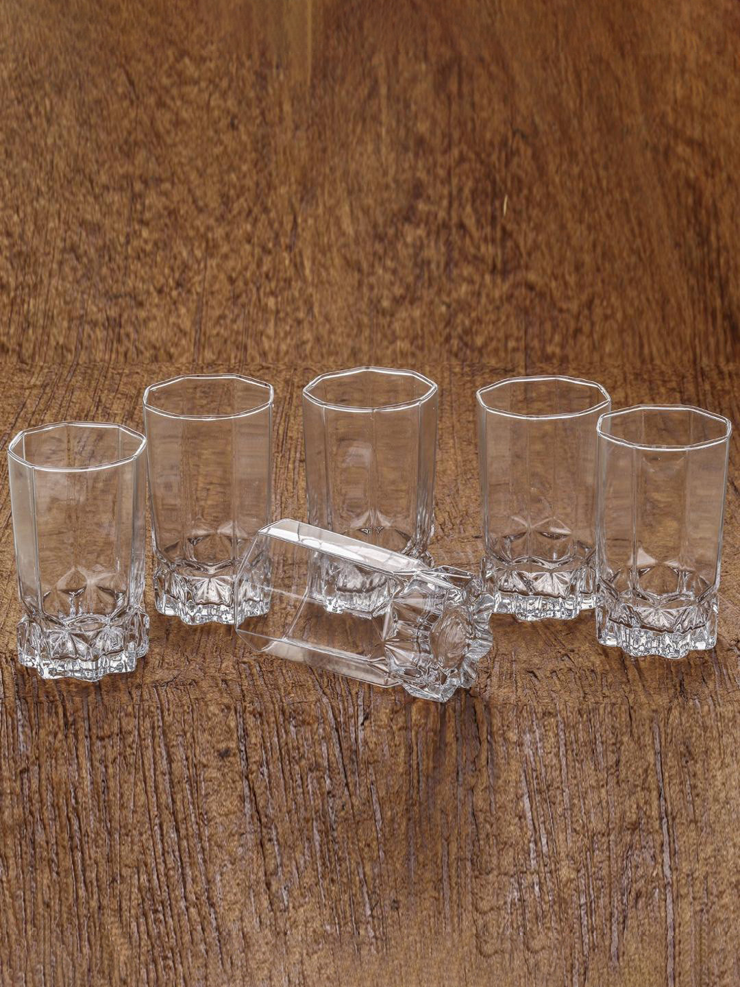 

1ST TIME Transparent 6 Pieces Water Glass 300 ml Each