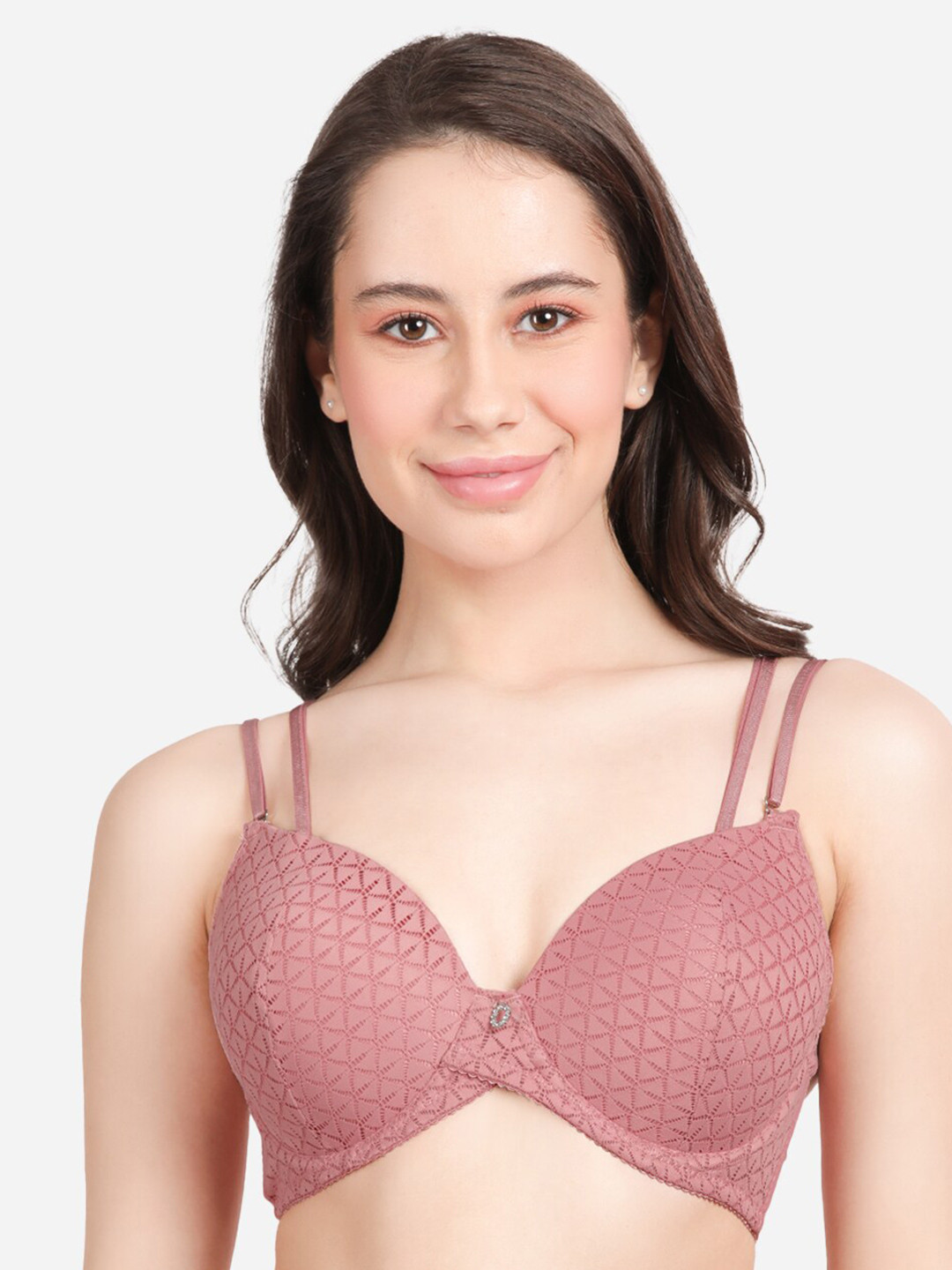

Susie Medium Coverage Underwired Lightly Padded T-shirt Bra With All Day Comfort, Pink
