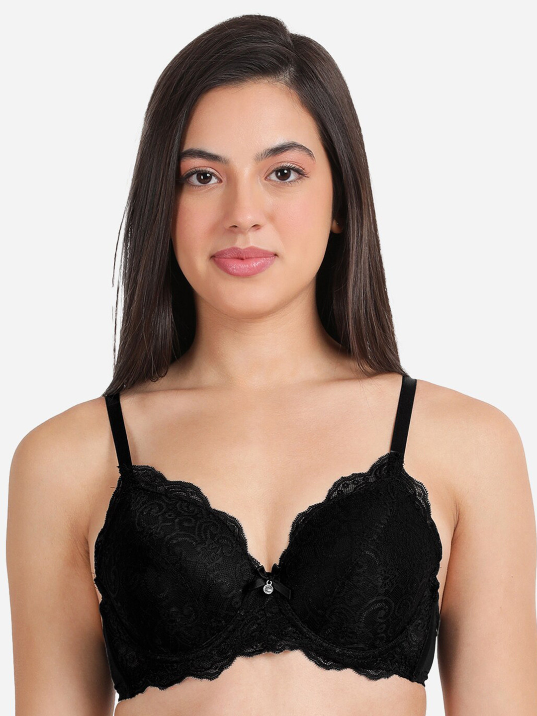

Susie Full Coverage Underwired Lightly Padded Everyday Bra With All Day Comfort, Black
