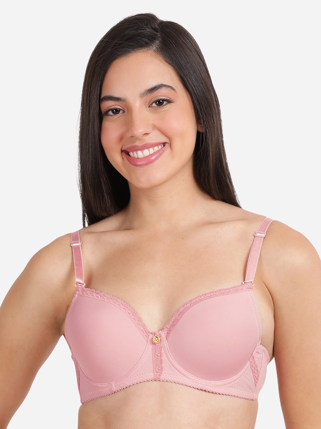

Susie Medium Coverage Underwired Lightly Padded T-shirt Bra With All Day Comfort, Pink