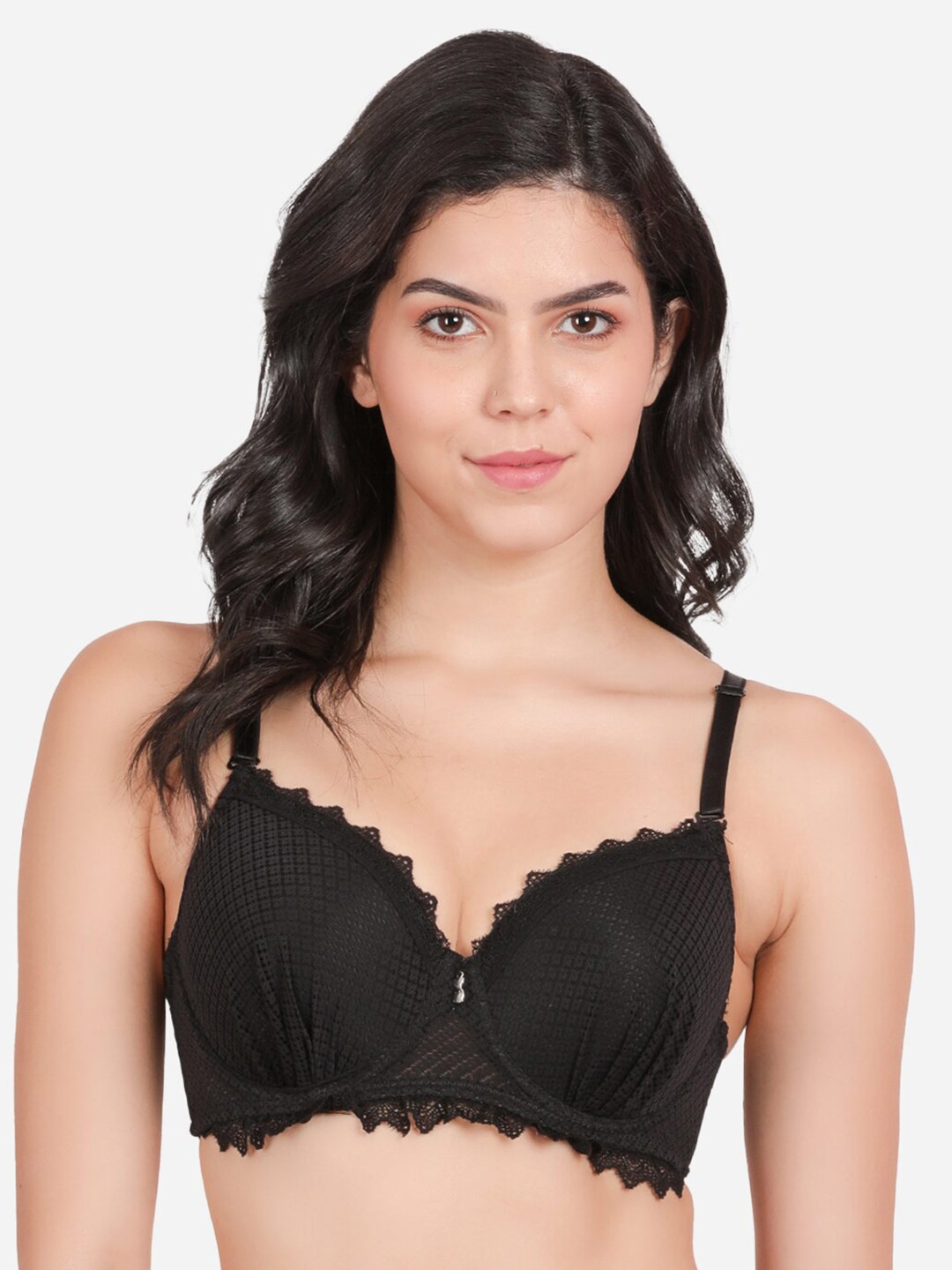 

Susie Medium Coverage Underwired Lightly Padded Bra All Day Comfort, Black