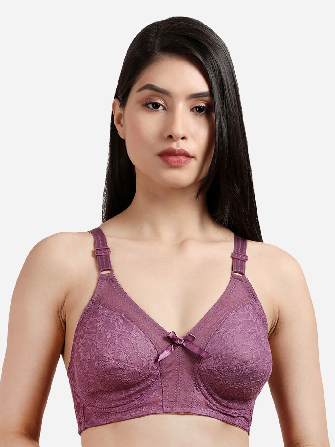 

Susie Full Coverage Lightly Padded Minimizer Bra With All Day Comfort, Purple