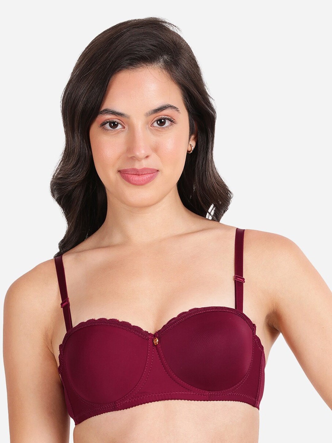 

Susie Medium Coverage Underwired Lightly Padded Bra All Day Comfort, Red