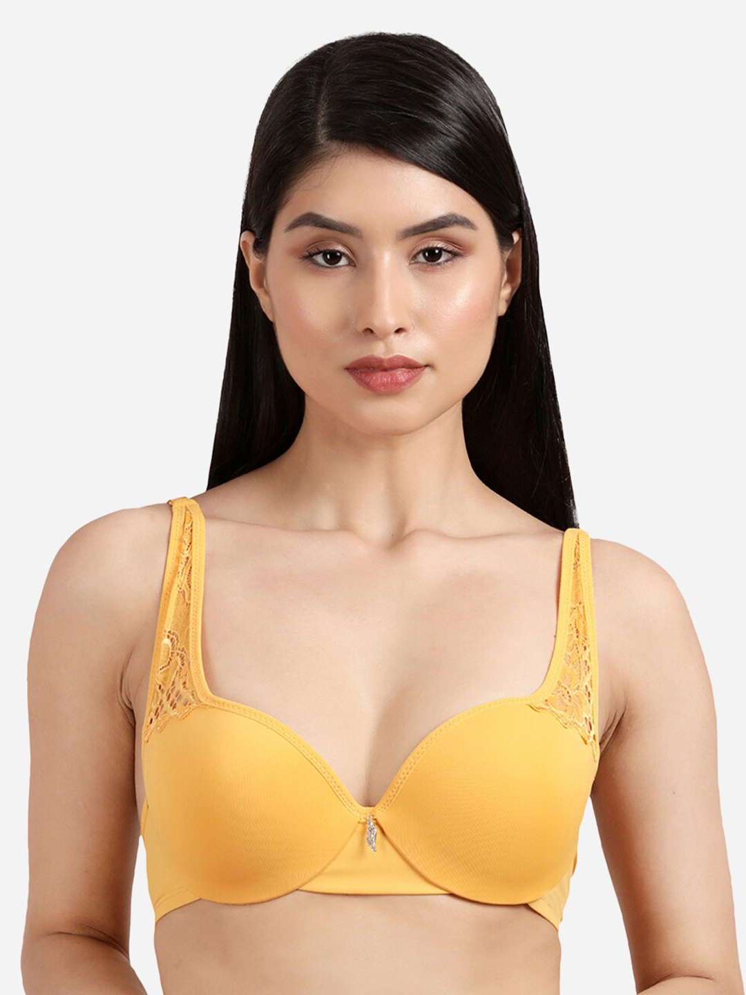 

Susie Medium Coverage Underwired Heavily Padded Bra All Day Comfort, Orange