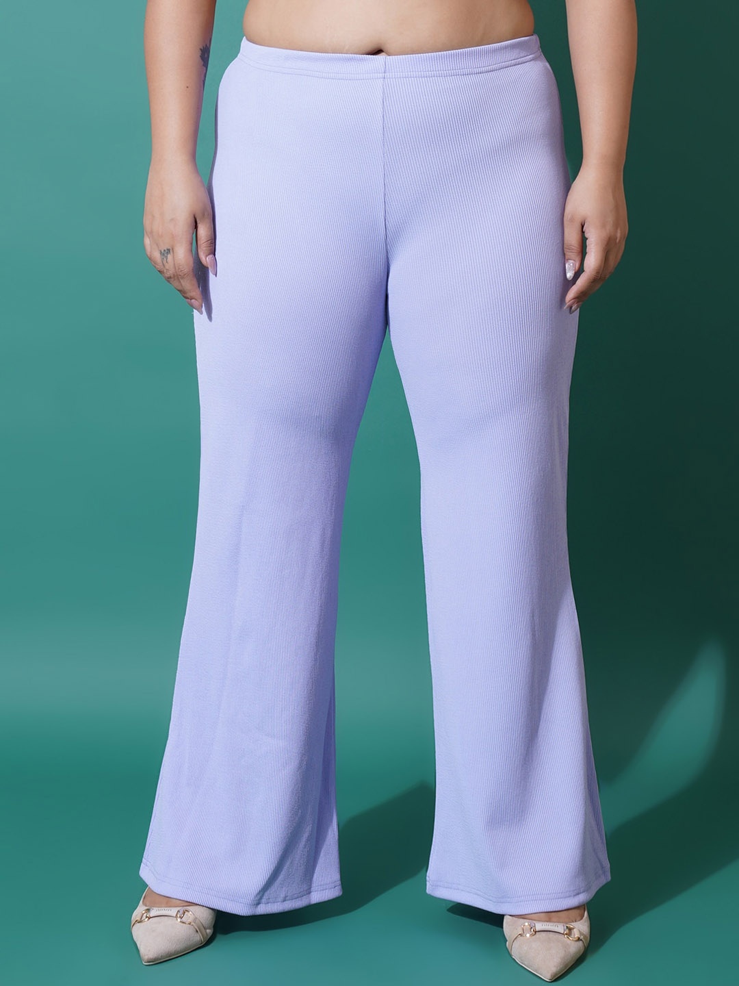 

U&F Beyond Women Original Slim Fit Trouser, Lavender