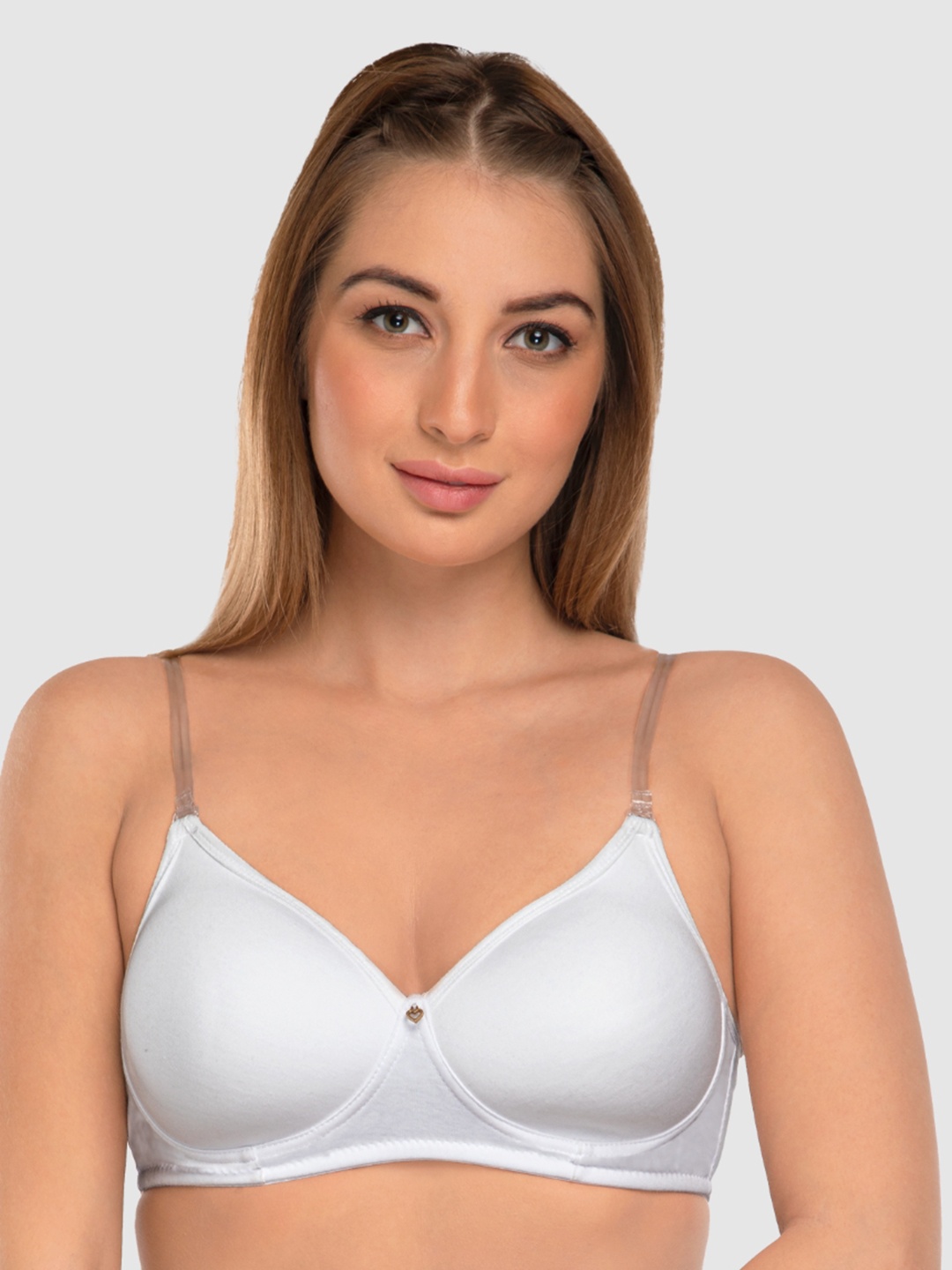 

Daisy Dee Full Coverage Heavily Padded Cotton Everyday Bra With Anti Microbial, White