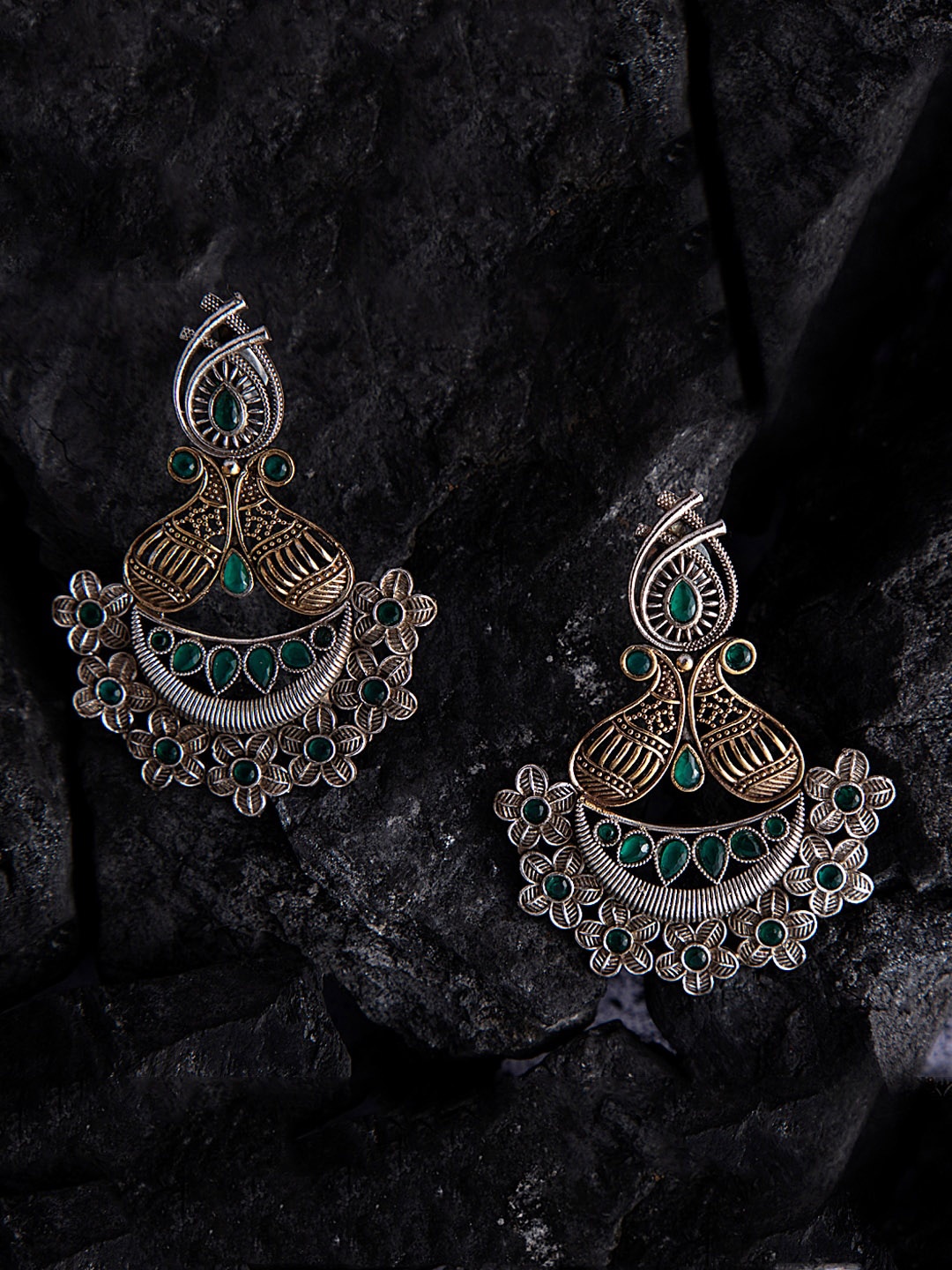 

XAGO Silver-Plated Classic Chandbalis Earrings