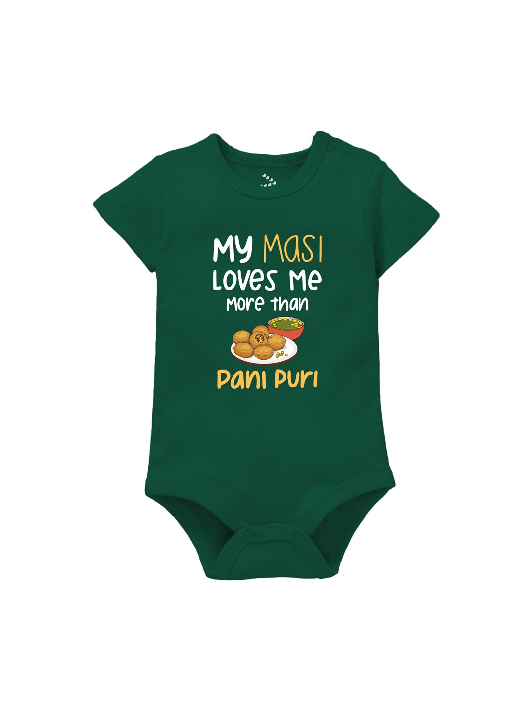 

Zeezeezoo Infants Kids Graphic Printed Pure Cotton Bodysuit, Green
