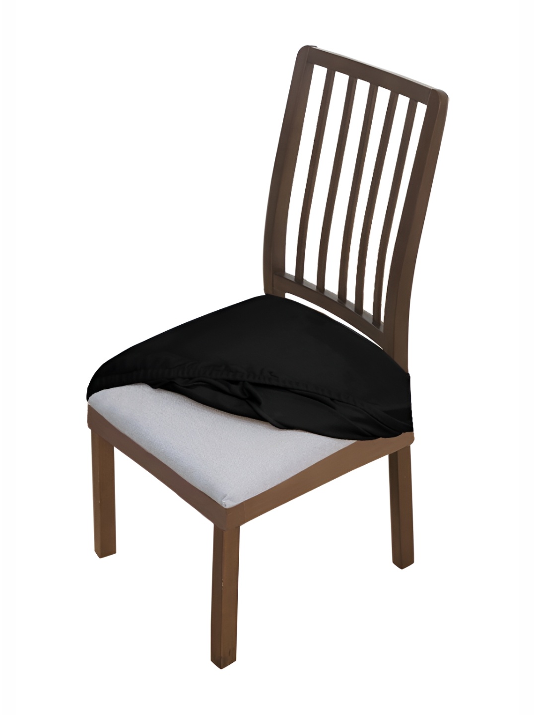 

HOKIPO Black Velvet Chair Seat Cover