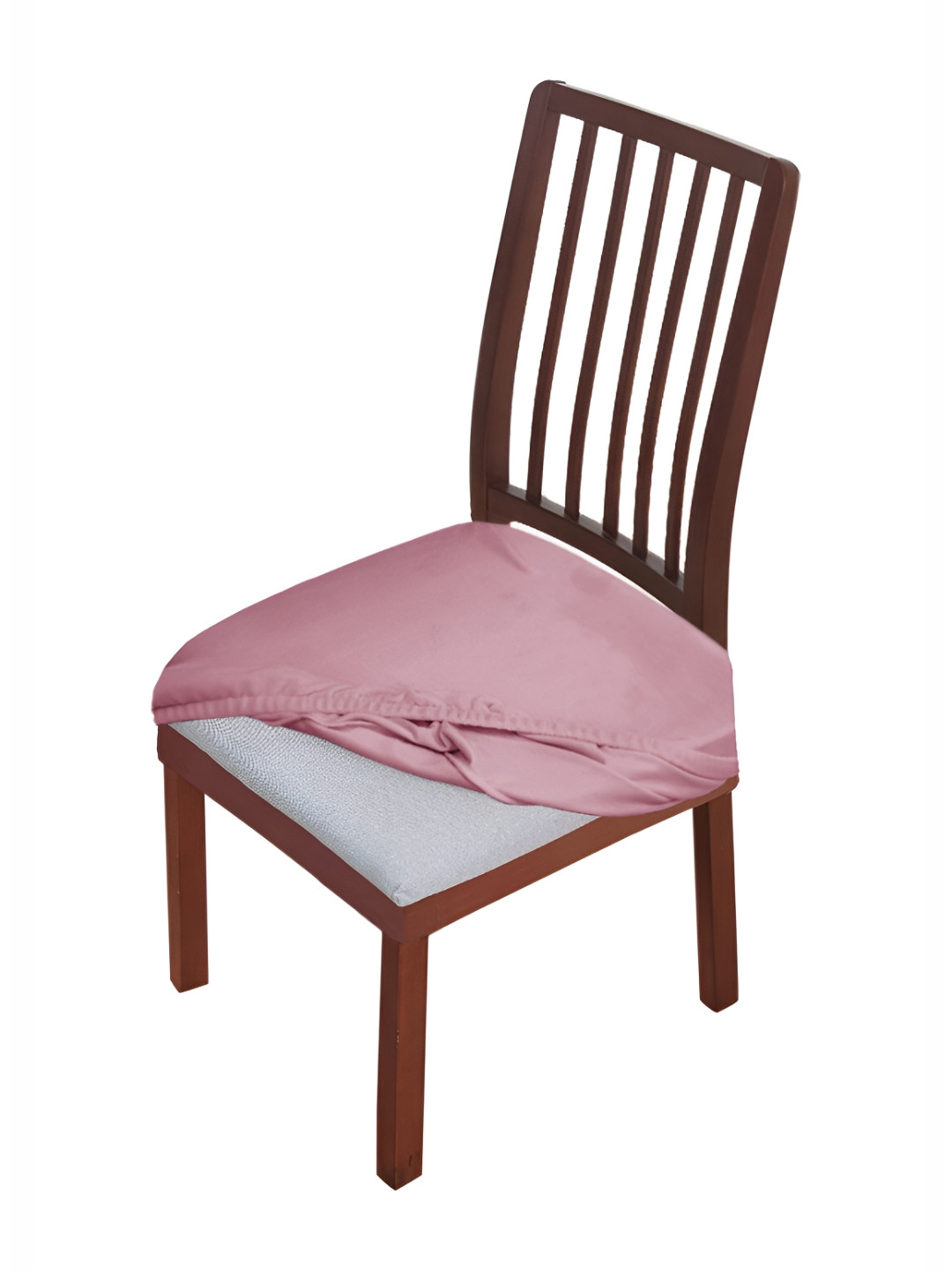 

HOKIPO Pink Velvet Chair Seat Cover