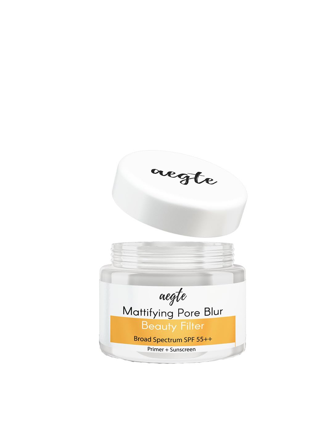 

Aegte Mattifying Pore Blur Beauty Filter Primer + Broad Spectrum SPF 55++ Sunscreen - 30g, White