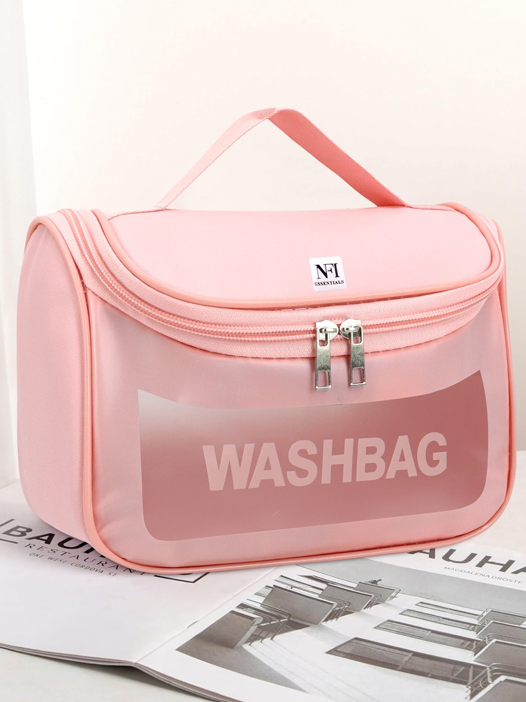 

NFI essentials Waterproof Makeup Pouch - Peach