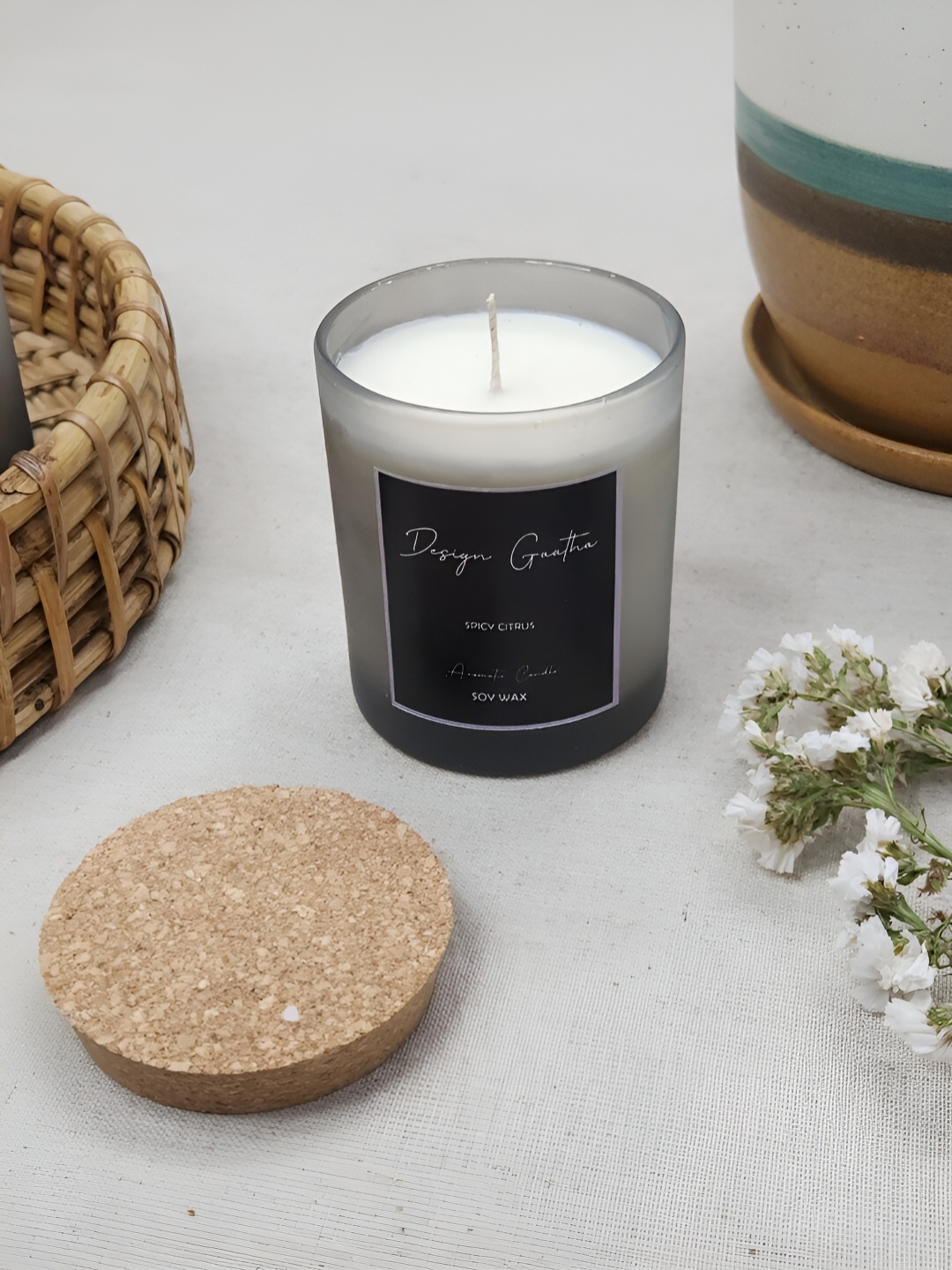 

DESIGN GAATHA Grey Jar Candle