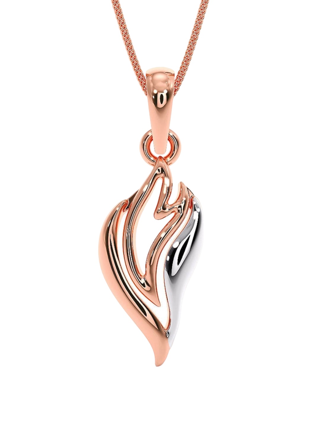 

CANDERE A KALYAN JEWELLERS COMPANY BIS Hallmark 14KT Rose Gold Pendant- 0.57gm
