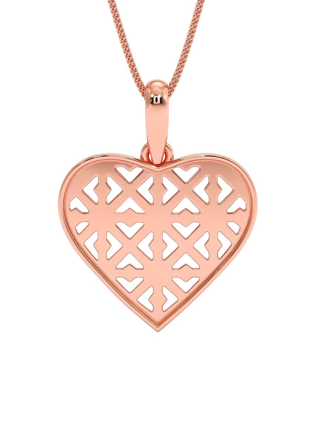 

CANDERE A KALYAN JEWELLERS COMPANY BIS Hallmark 14KT Rose Gold Pendant- 1.02gm