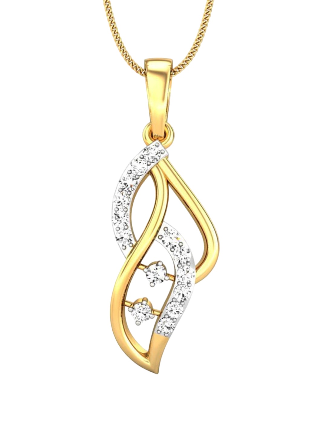 

CANDERE A KALYAN JEWELLERS COMPANY BIS Hallmark 18KT (750) Gold Diamond Pendant-1.0gm