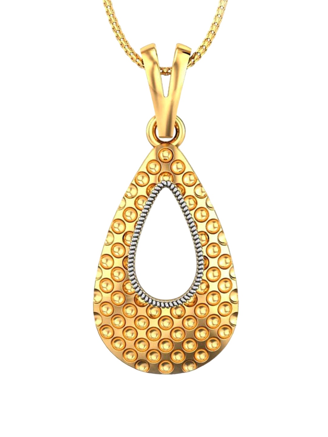 

CANDERE A KALYAN JEWELLERS COMPANY 18KT (750) BIS Hallmark Gold Pendant-3.35 gm