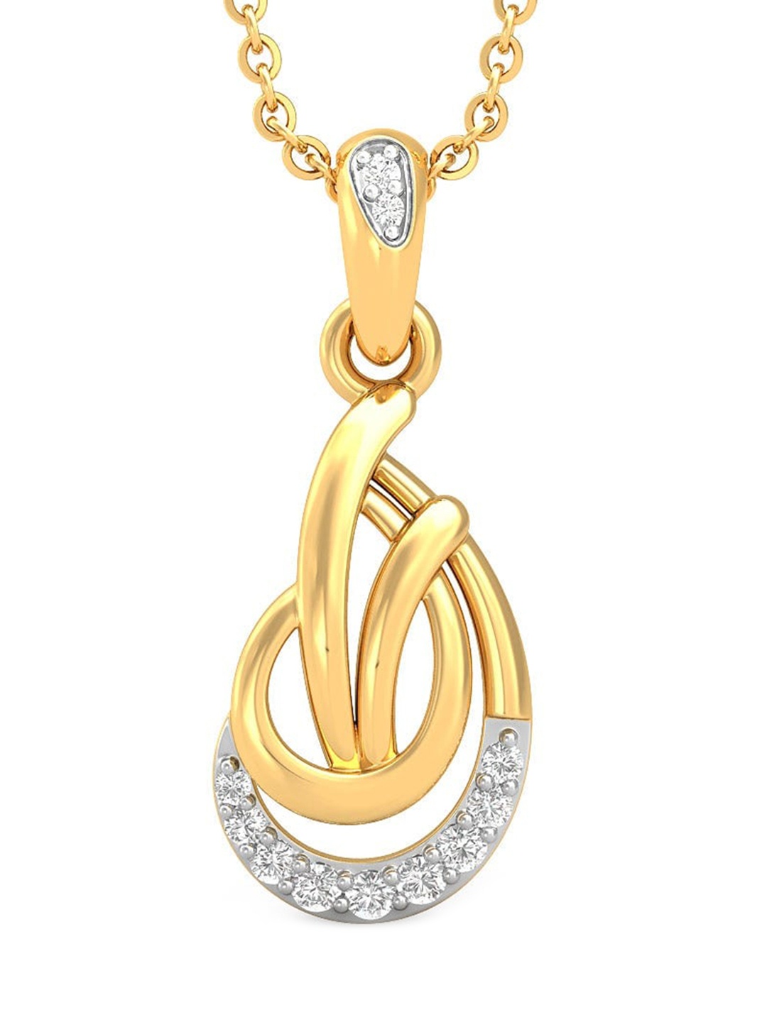 

CANDERE A KALYAN JEWELLERS COMPANY BIS Hallmark 14KT Gold Pendant- 0.84gm