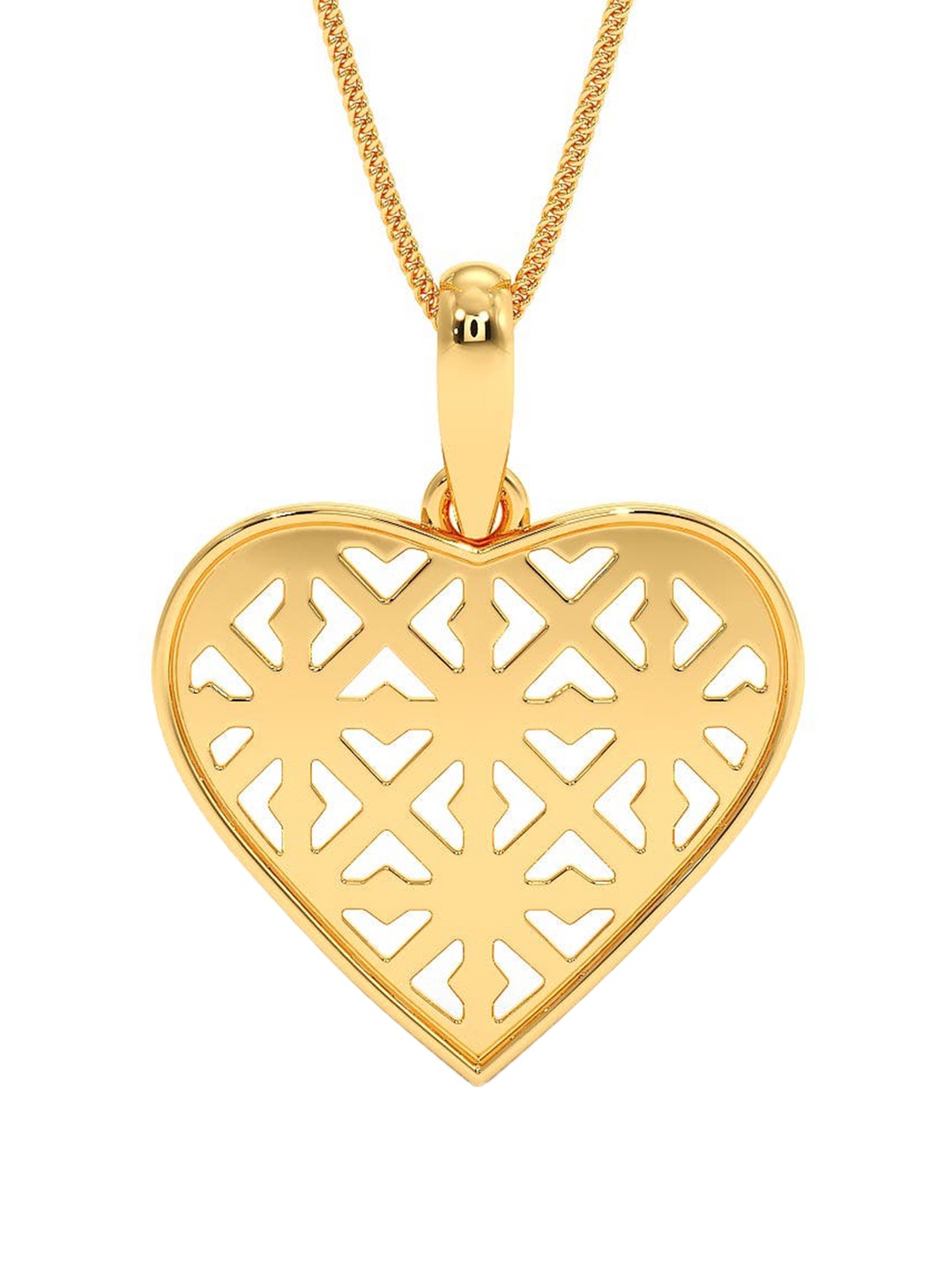 

CANDERE A KALYAN JEWELLERS COMPANY BIS Hallmark 18KT Gold Pendant-1.2gm