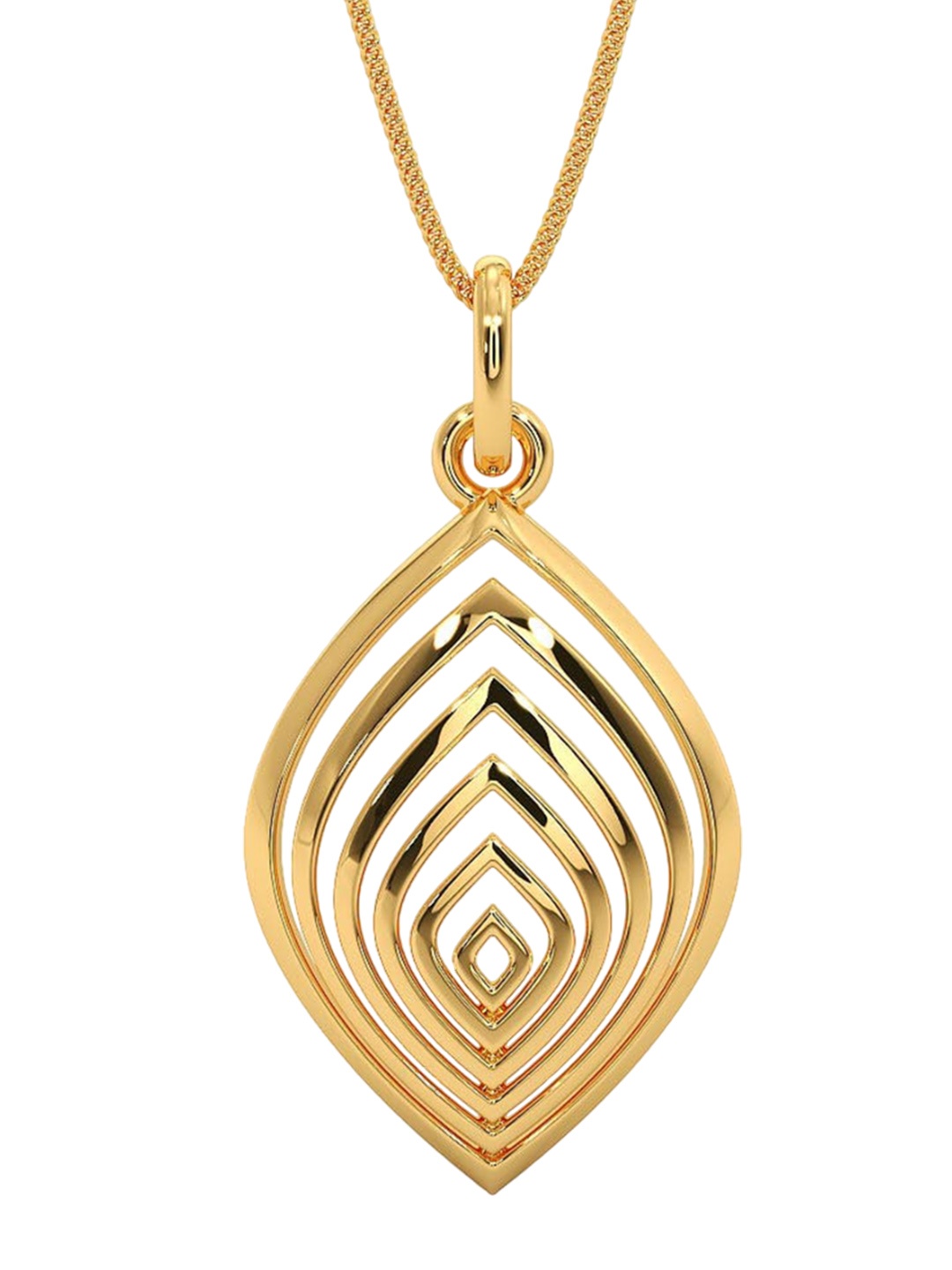 

CANDERE A KALYAN JEWELLERS COMPANY BIS Hallmark 18KT Gold Pendant-1.15gm