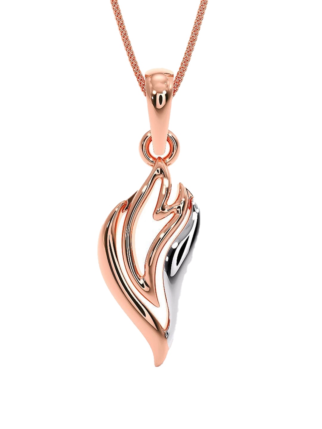 

CANDERE A KALYAN JEWELLERS COMPANY BIS Hallmark 18KT Rose Gold Pendant- 0.67gm
