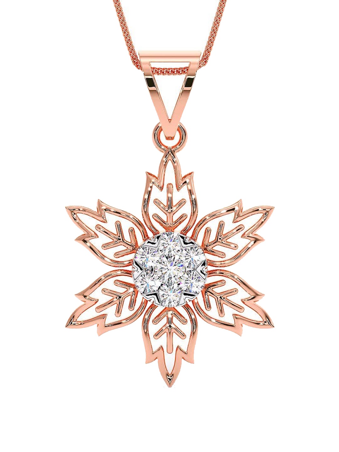 

CANDERE A KALYAN JEWELLERS COMPANY BIS Hallmark 14KT Rose Gold Pendant- 1.45gm