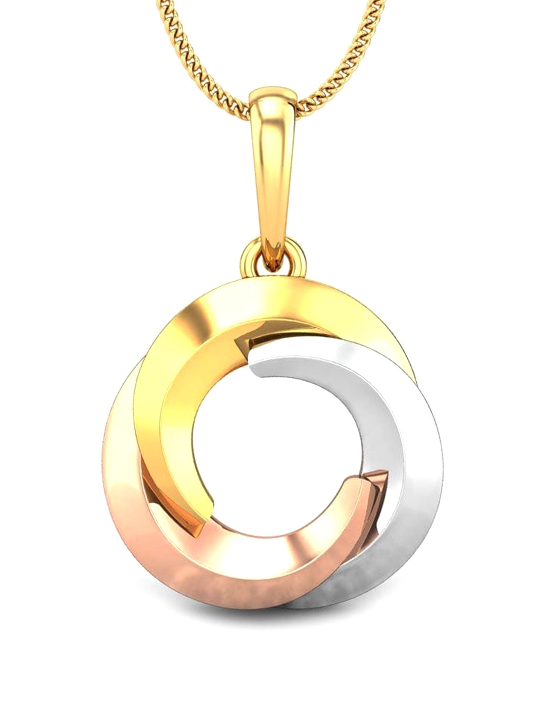 

CANDERE A KALYAN JEWELLERS COMPANY 18KT (750) BIS Hallmark Gold Pendant-2.95gm