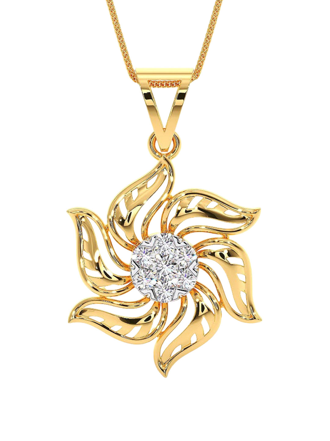 

CANDERE A KALYAN JEWELLERS COMPANY BIS Hallmark 18KT Gold Pendant-1.58gm