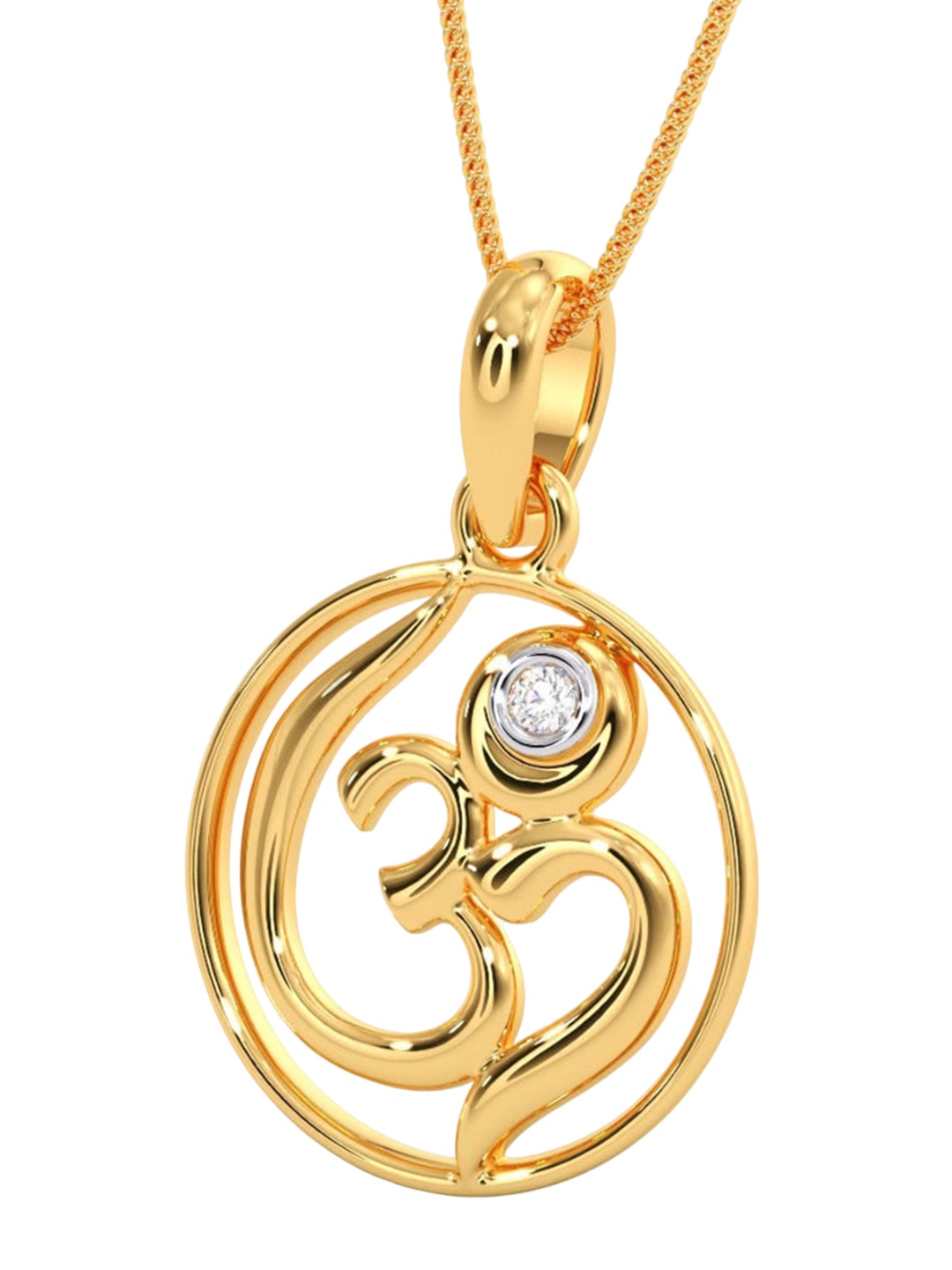 

CANDERE A KALYAN JEWELLERS COMPANY BIS Hallmark 18KT Gold Pendant-1.11gm
