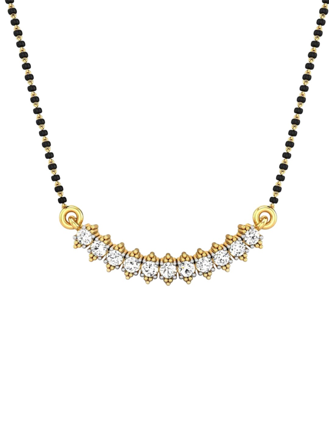 

CANDERE A KALYAN JEWELLERS COMPANY 18KT (750) CZ Studded Tanmaniya Gold Pendant-1.7 gm