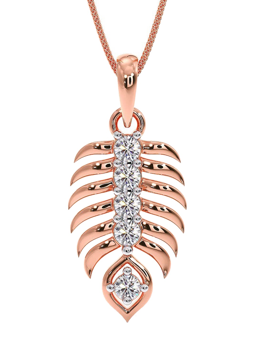 

CANDERE A KALYAN JEWELLERS COMPANY BIS Hallmark 18KT Rose Gold Pendant-1.0gm