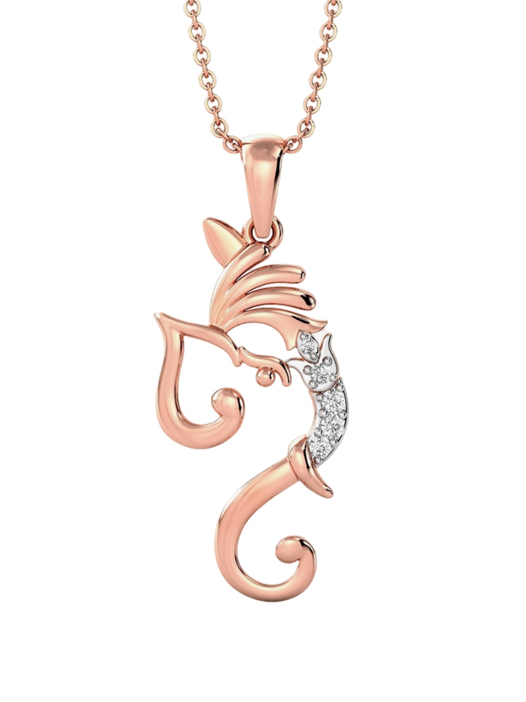 

CANDERE A KALYAN JEWELLERS COMPANY BIS Hallmark 18KT Rose Gold Pendant-1.31gm