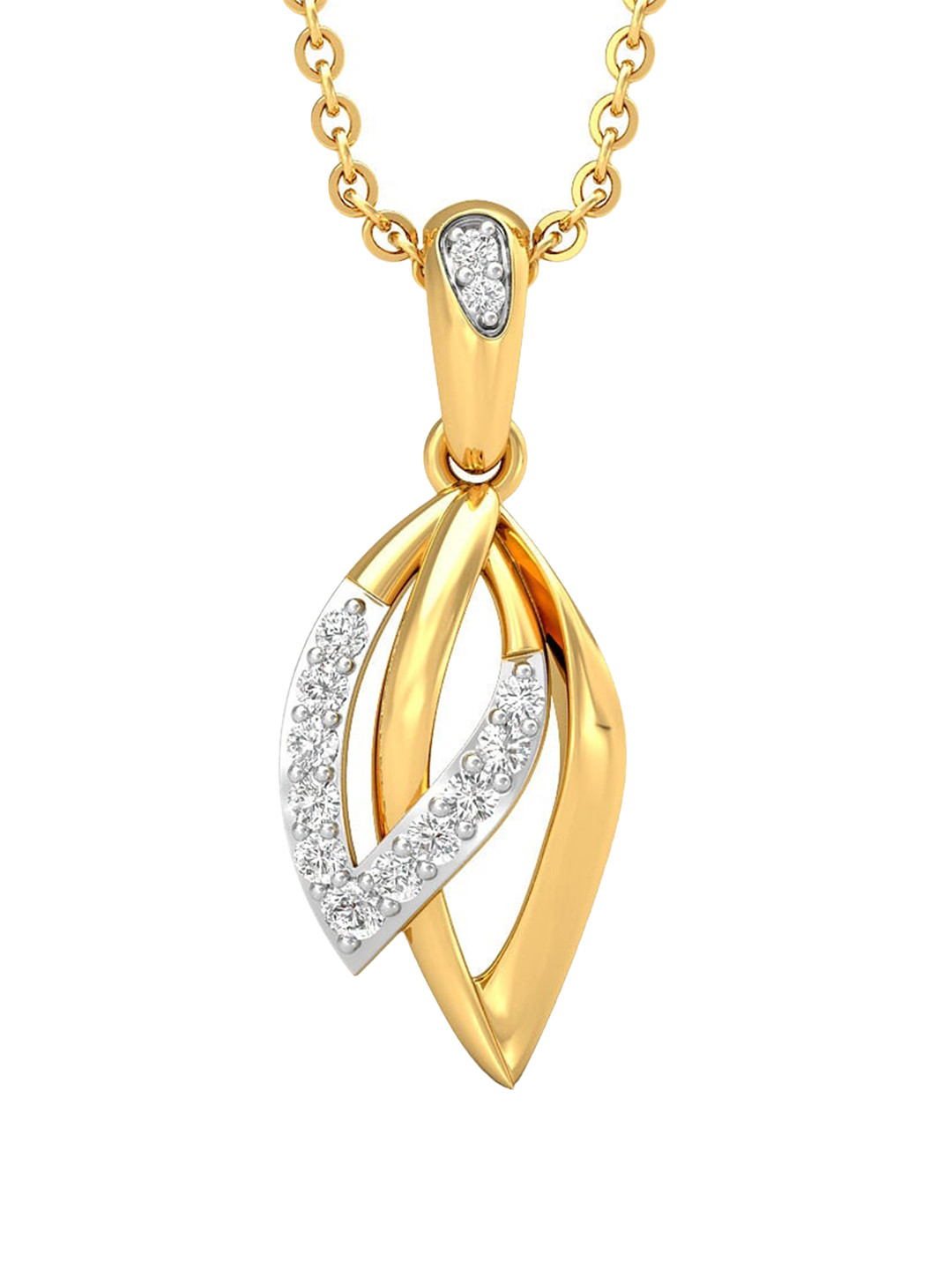 

CANDERE A KALYAN JEWELLERS COMPANY BIS Hallmark 18KT Gold Pendant-0.91gm